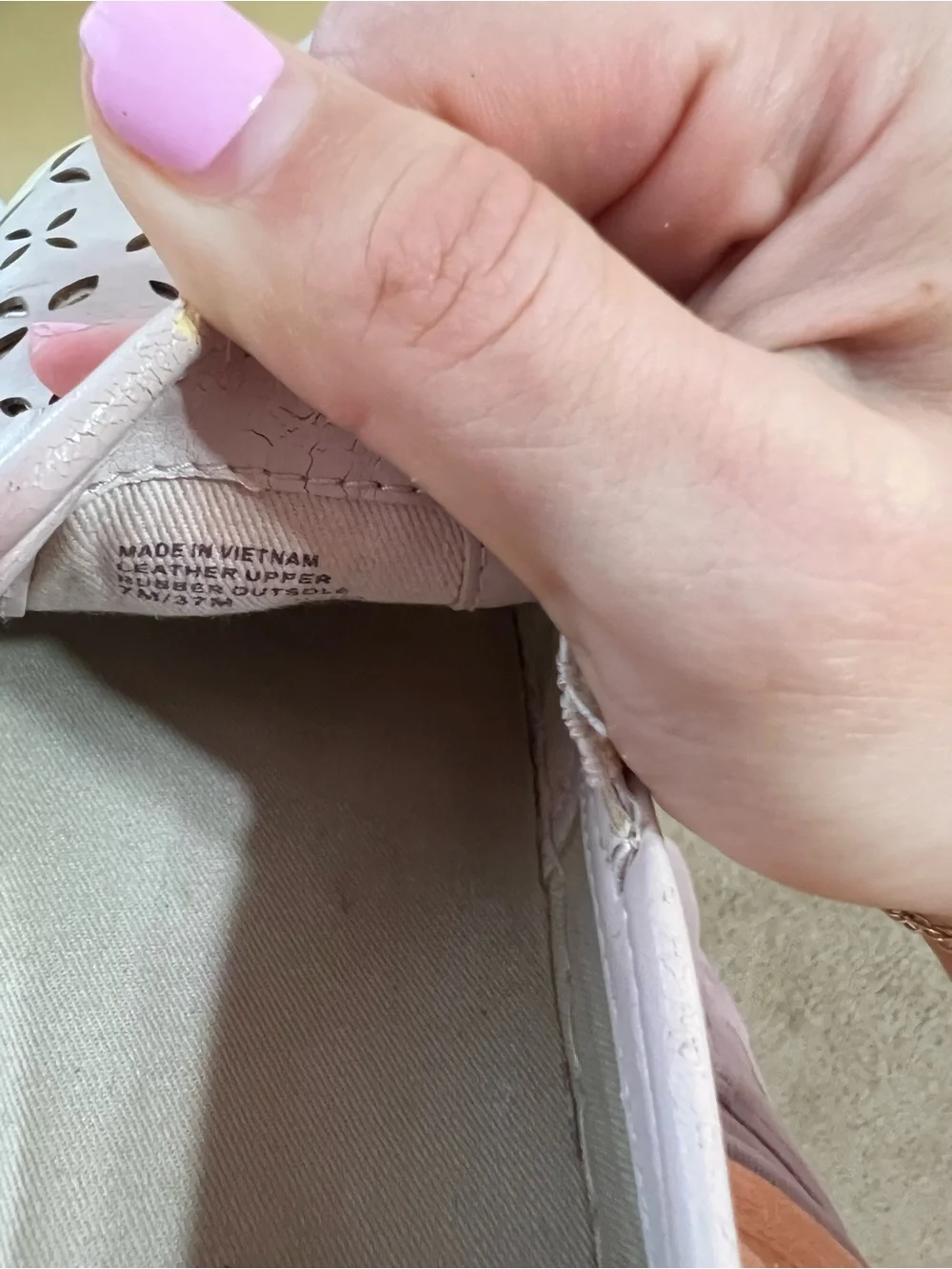Michael Kors Pink Perforated Slip-On Sneakers